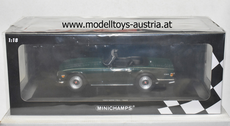 Triumph TR6 Cabrio 1969 Linkslenker dunkelgrün 1:18