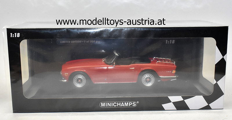 Triumph TR6 Cabrio 1969 Rechtslenker rot 1:18