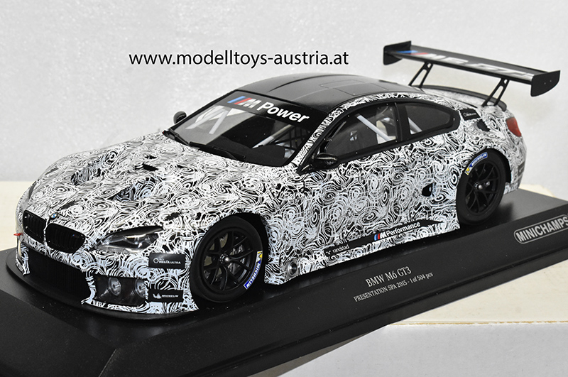 BMW M6 GT3 2015 SPA PRESENTATION 1:18