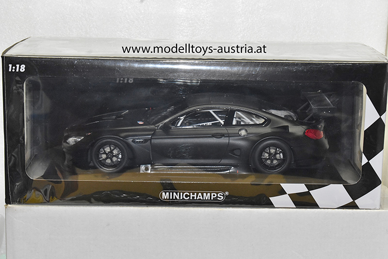 BMW M6 GT3 2016 Plain Body Version matt schwarz 1:18