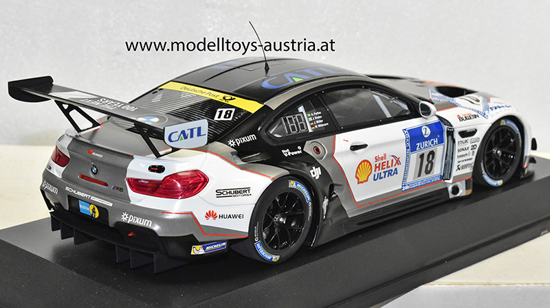 BMW M6 GT3 2016 Nürburgring 24 Stunden Rennen FARFUS / KROHN / MUELLER / WITTMANN 1:18
