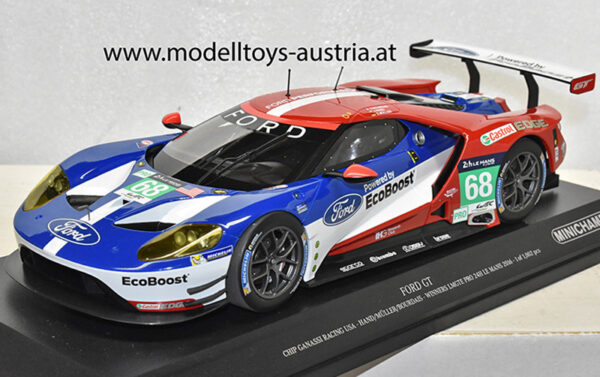 Ford GT 2016 Le Mans Sieger LMGTE Pro Klasse HAND / MÜLLER / BOURDAIS Team CHIP GANASSI RACING USA 1:18