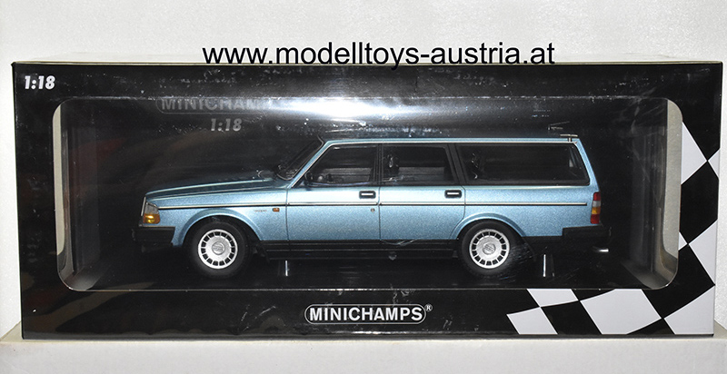 Volvo 240 GL Kombi Break 1986 hell blau metallik 1:18