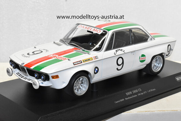 BMW E9 2800 CS 1971 Spa MOORKENS / HAXHE 1:18