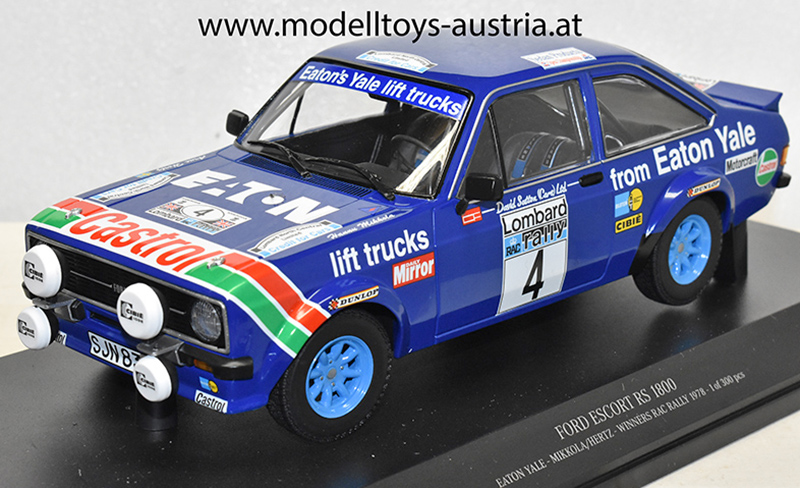 Ford Escort II RS 1800 1978 Rally Sieger RAC Lombard Hannu MIKKOLA / Arne HERTZ 1:18