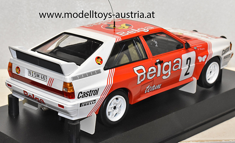 Audi Quattro Coupe 1985 Sieger SPA Björn WALDEGARD / Hans THORSZELIUS 1:18