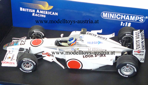 BAR B.A.R 02 Honda 2000 Ricardo ZONTA 1:18