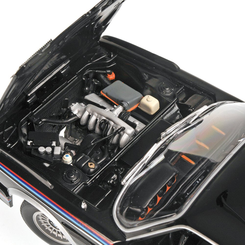 BMW E9 3.0 CSL Coupe mit Spoiler Set 1973 - 1975 schwarz 1:18