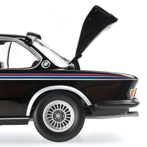 BMW E9 3.0 CSL Coupe mit Spoiler Set 1973 - 1975 schwarz 1:18