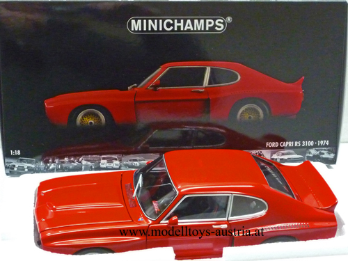 Ford Capri RS 3100 1974 Racing STRASSENVERSION rot 1:18