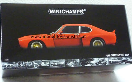 Ford Capri RS 3100 1974 Racing STRASSENVERSION rot 1:18