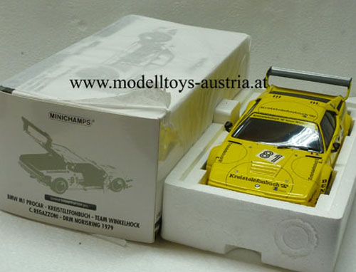 BMW M1 E26 1979 PROCAR Kreistelefonbuch DRM Norisring Clay REGAZZONI 1:18