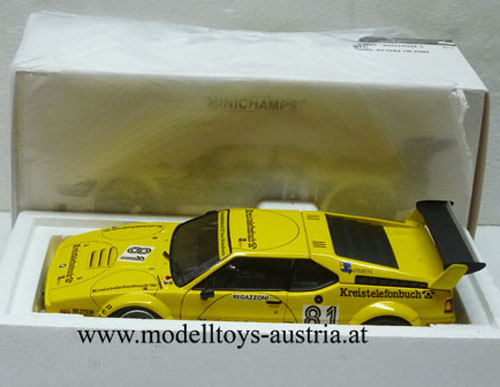 BMW M1 E26 1979 PROCAR Kreistelefonbuch DRM Norisring Clay REGAZZONI 1:18