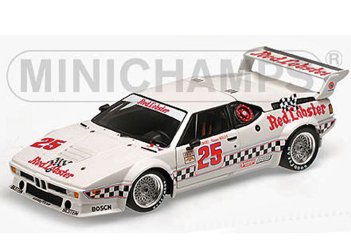 BMW M1 1981 RED LOBSTER La Times GP GTO KLassen Sieger COWART / MILLER 1:18