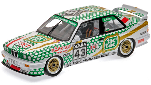 BMW E30 M3 1991 DTM TIC TAC Allen BERG Norisring 1991 1:18 Minichamps