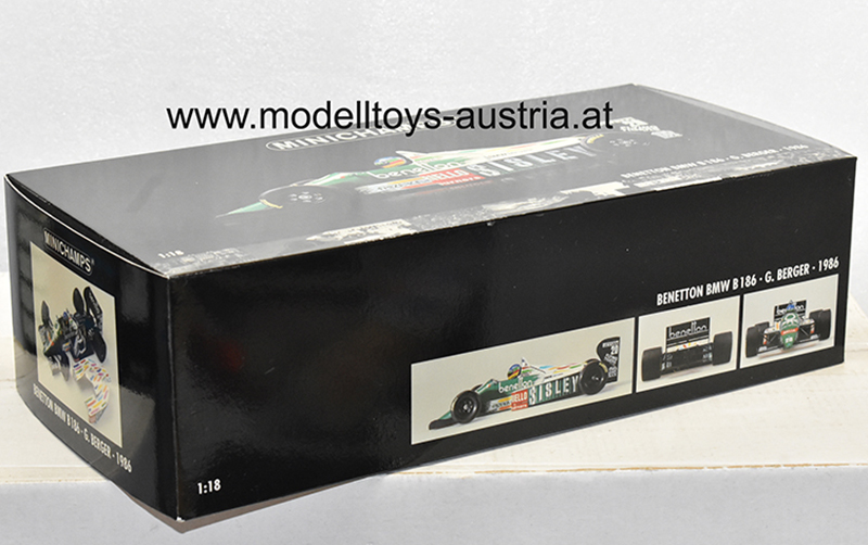 Benetton B186 BMW 1986 Gerhard BERGER 1:18