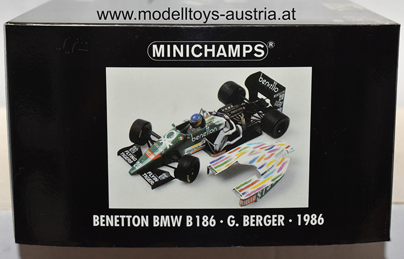 Benetton B186 BMW 1986 Gerhard BERGER 1:18