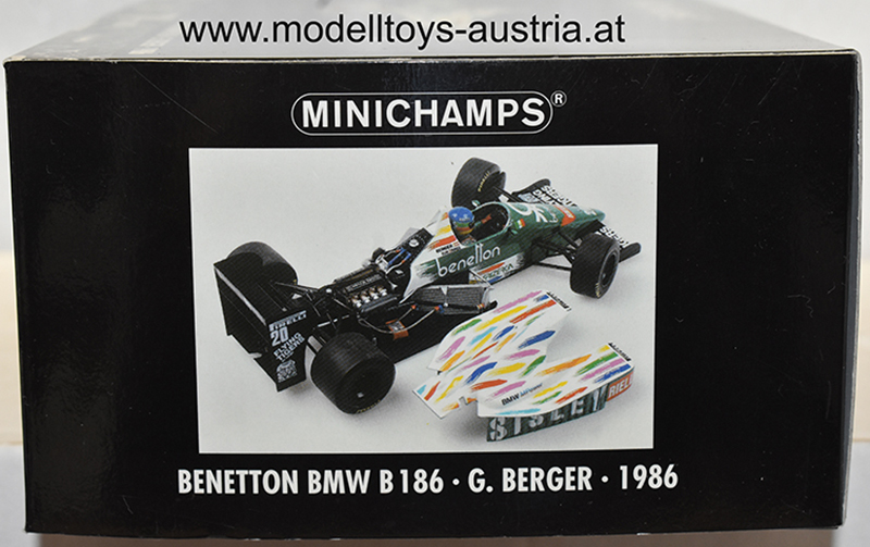 Benetton B186 BMW 1986 Gerhard BERGER 1:18