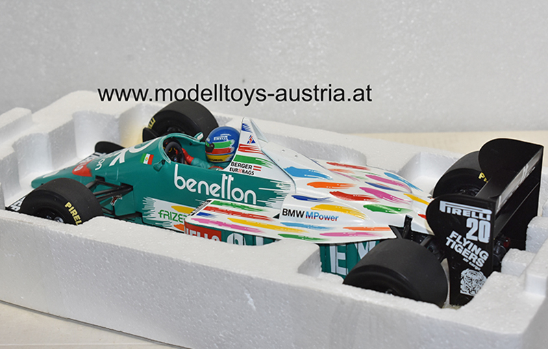 Benetton B186 BMW 1986 Gerhard BERGER 1:18