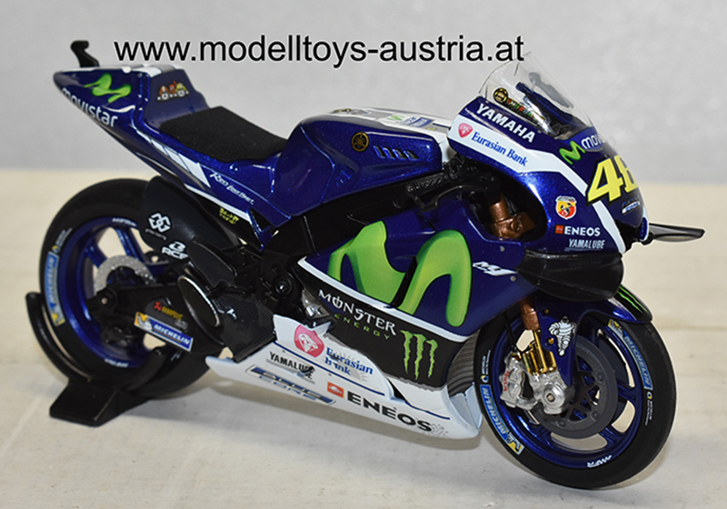 Yamaha YZR-M1 2016 Moto GP Catalonien Sieger Valentino ROSSI Movistar Yamaha MotoGP Team 1:18