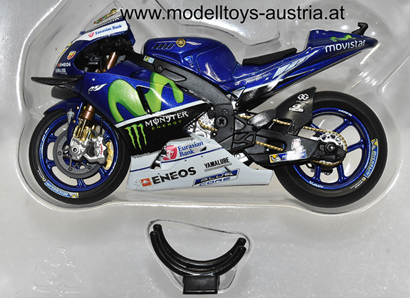 Yamaha YZR-M1 2016 Moto GP Catalonien Sieger Valentino ROSSI Movistar Yamaha MotoGP Team 1:18