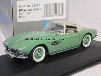 BMW 507 Cabrio Soft Top 1956 - 1959 grün 1:43