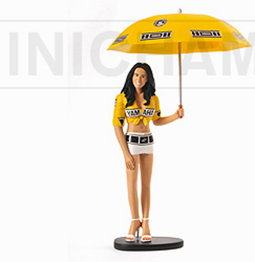 Figur GRID GIRL für ROSSI 2005 Moto GP LAGUNA SECA Yamaha 1:12