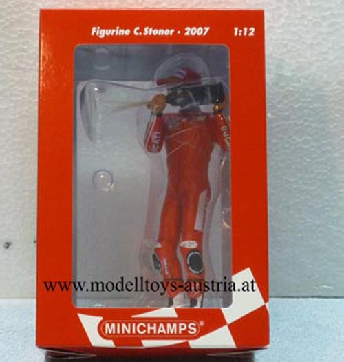 Figur Casey STONER 2007 WELTMEISTER Moto GP Ducati 1:12