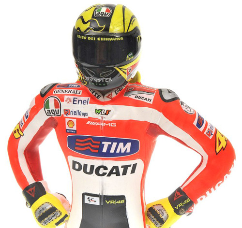 Figur Valentino ROSSI 2011 UNVEILING Presentation stehend 1:12