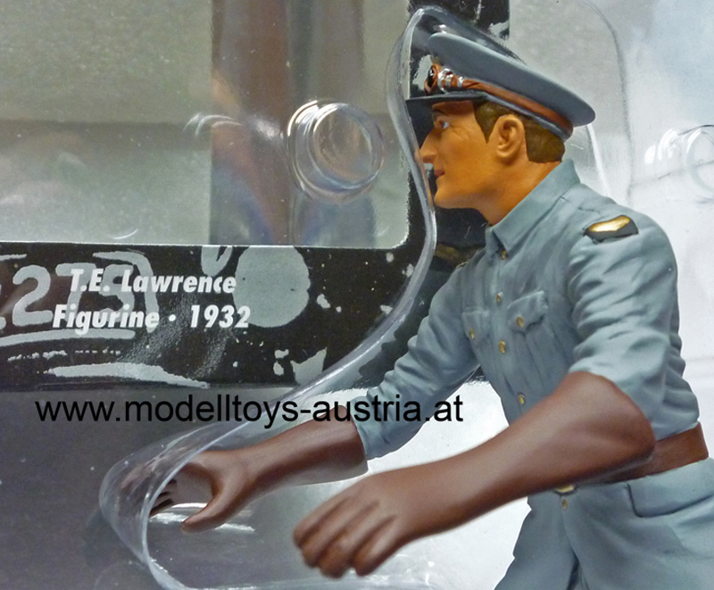 Figur T. E. Thomas Edward Lawrence 1932 Fahrer für Brough Superior 1:12