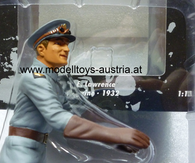 Figur T. E. Thomas Edward Lawrence 1932 Fahrer für Brough Superior 1:12