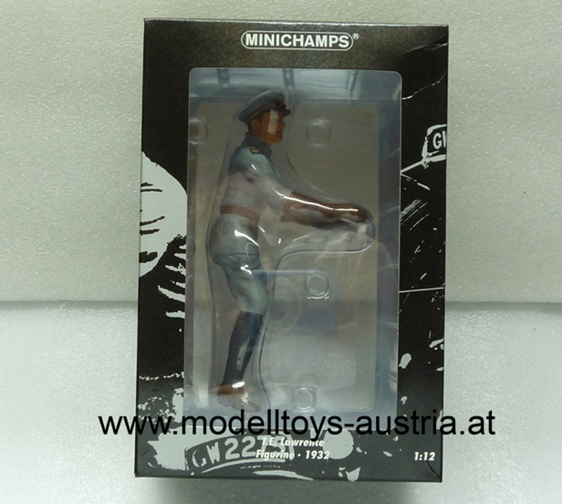 Figur T. E. Thomas Edward Lawrence 1932 Fahrer für Brough Superior 1:12