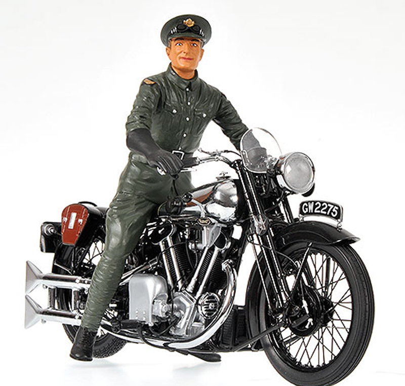 Figur T. E. Thomas Edward Lawrence 1932 Fahrer für Brough Superior 1:12