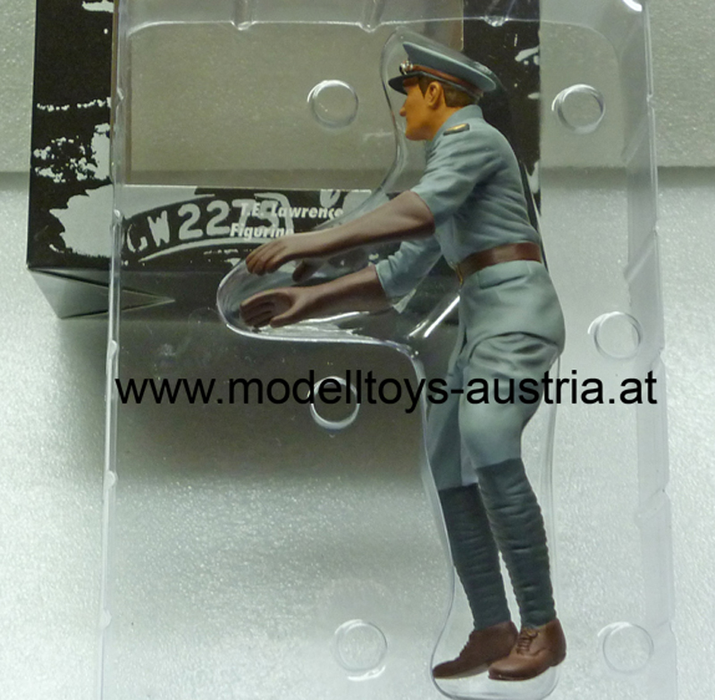 Figur T. E. Thomas Edward Lawrence 1932 Fahrer für Brough Superior 1:12