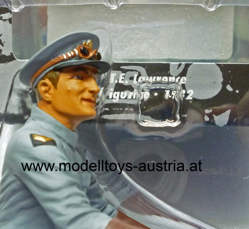 Figur T. E. Thomas Edward Lawrence 1932 Fahrer für Brough Superior 1:12