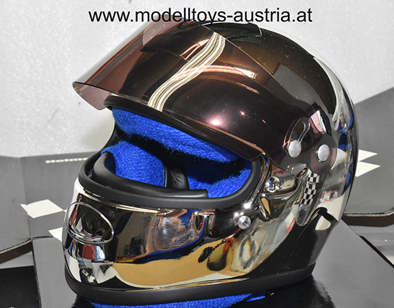 Helm VERCHROMT F1 Fahrer 1:2
