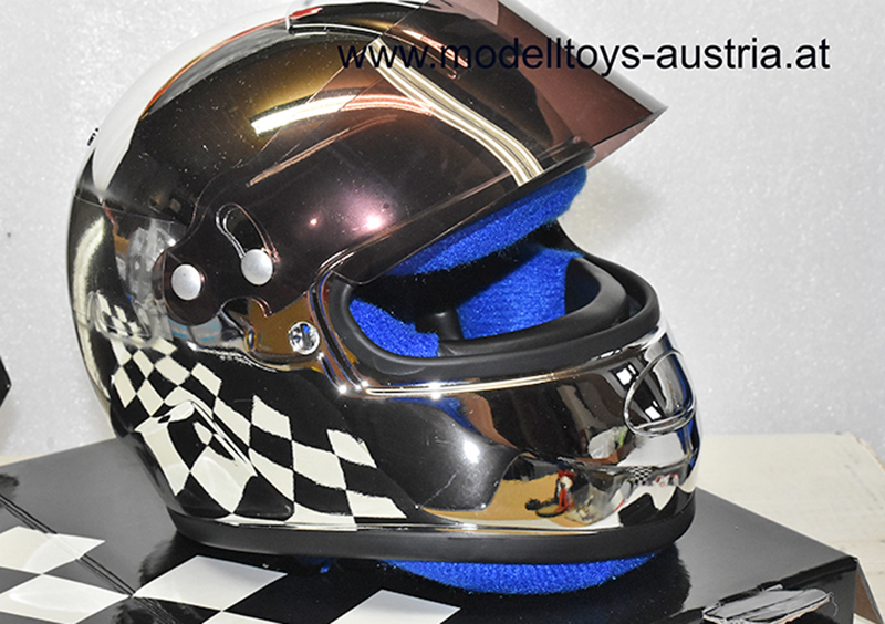 Helm VERCHROMT F1 Fahrer 1:2