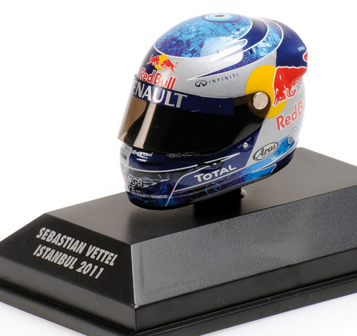 2011 Helm ARAI Sebastian VETTEL 2011 Weltmeister Türkei Istanbul GP 1:8