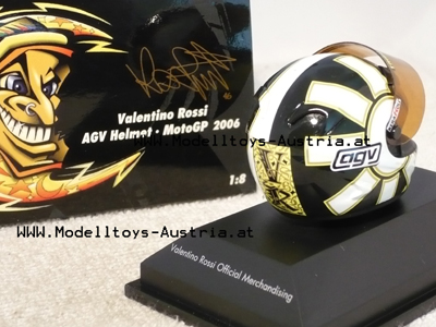Helm AGV Valentino ROSSI 2006 Moto GP 1:8