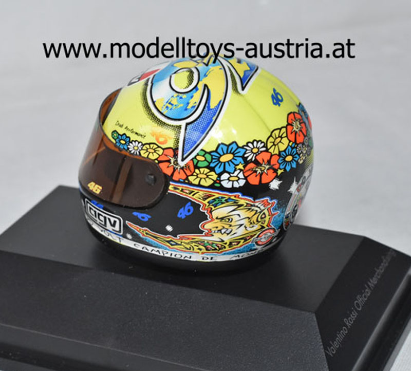 Helm AGV Valentino ROSSI 1999 250 ccm WELTMEISTER 1:8