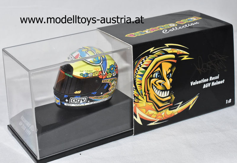 Helm AGV Valentino ROSSI 1999 250 ccm WELTMEISTER 1:8