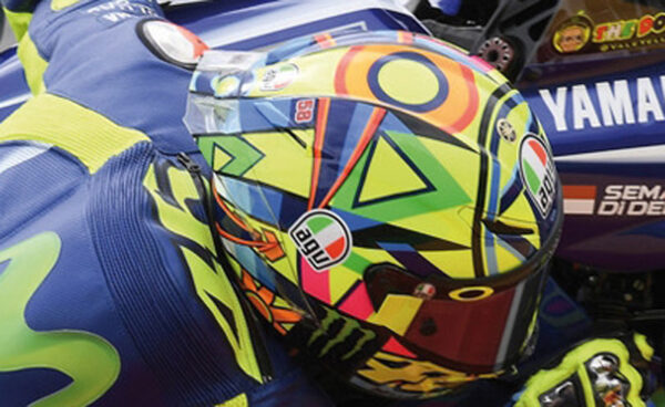 Helm AGV Valentino ROSSI 2017 Moto GP 1:8