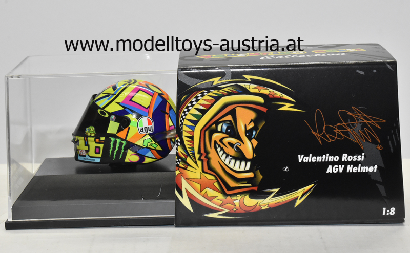 Helm AGV Valentino ROSSI 2017 Moto GP Tribute to Angel NIETO / Nicky HAYDEN 1:8