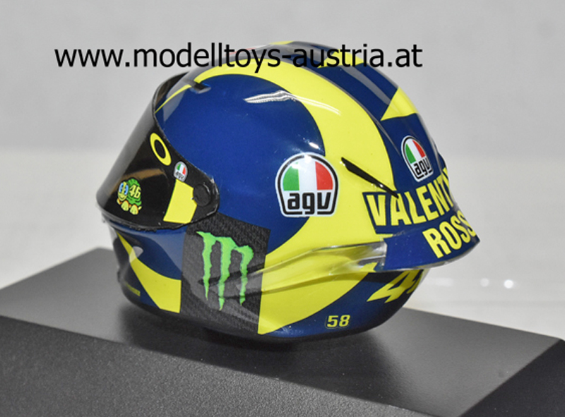 Helm AGV Valentino ROSSI 2018 Moto GP 1:8