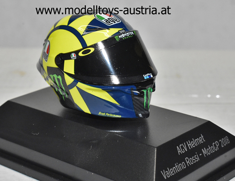 Helm AGV Valentino ROSSI 2018 Moto GP 1:8