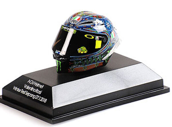 Helm AGV Valentino ROSSI 2018 Winter Test SEPANG 27.01.2018 1:8