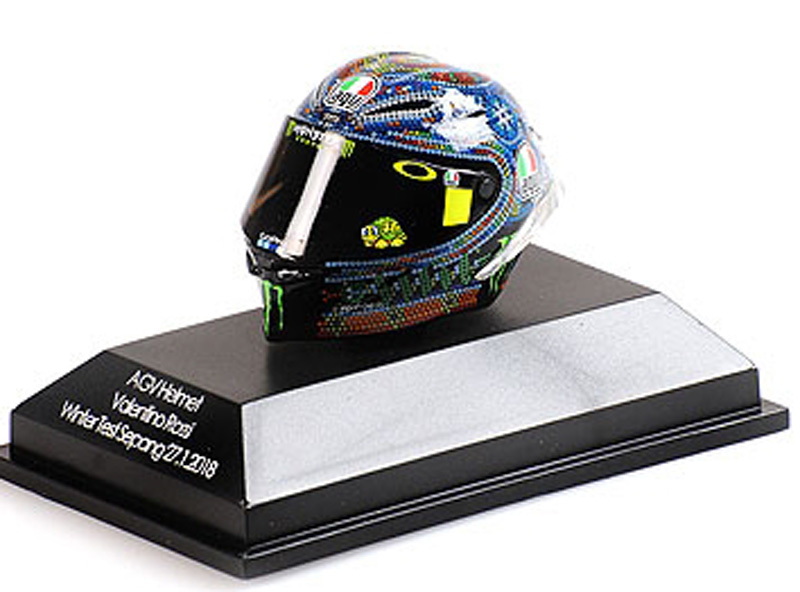 Helm AGV Valentino ROSSI 2018 Winter Test SEPANG 27.01.2018 1:8