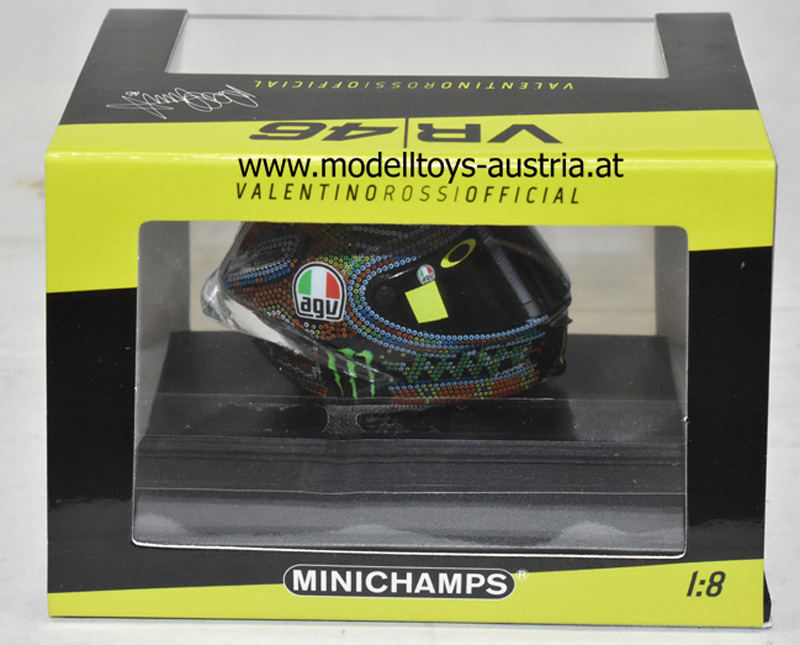 Helm AGV Valentino ROSSI 2018 Winter Test SEPANG 27.01.2018 1:8