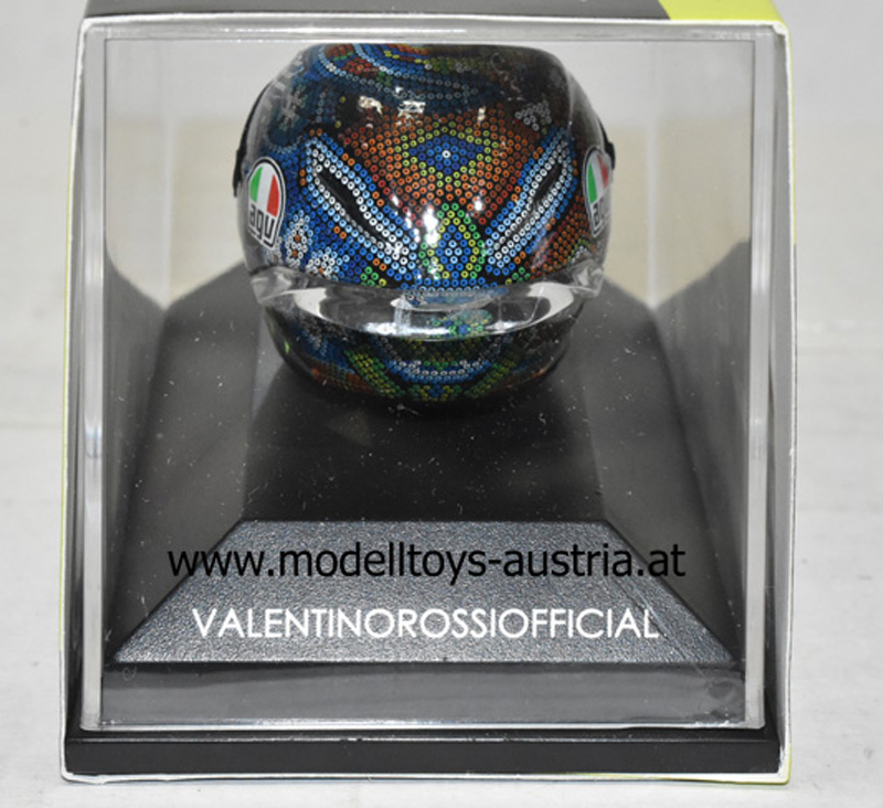 Helm AGV Valentino ROSSI 2018 Winter Test SEPANG 27.01.2018 1:8