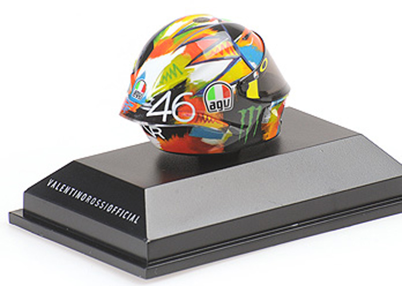Helm AGV Valentino ROSSI 2019 Moto GP Winter TEST 2019 1:8